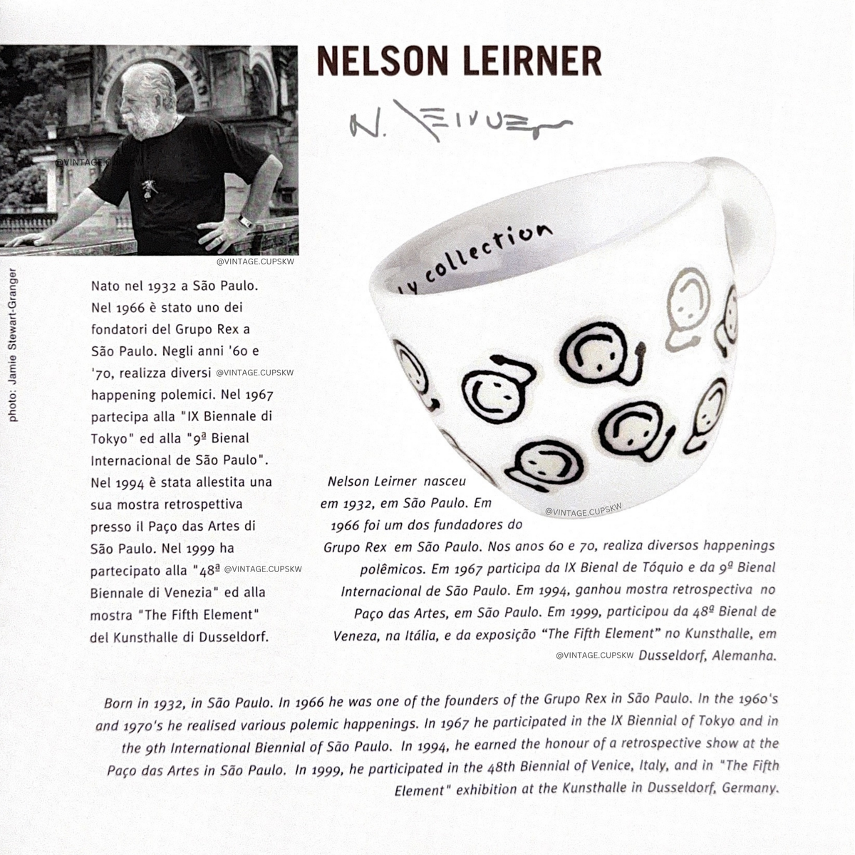 illy Art Collection Artistas do Brasil - 2001
