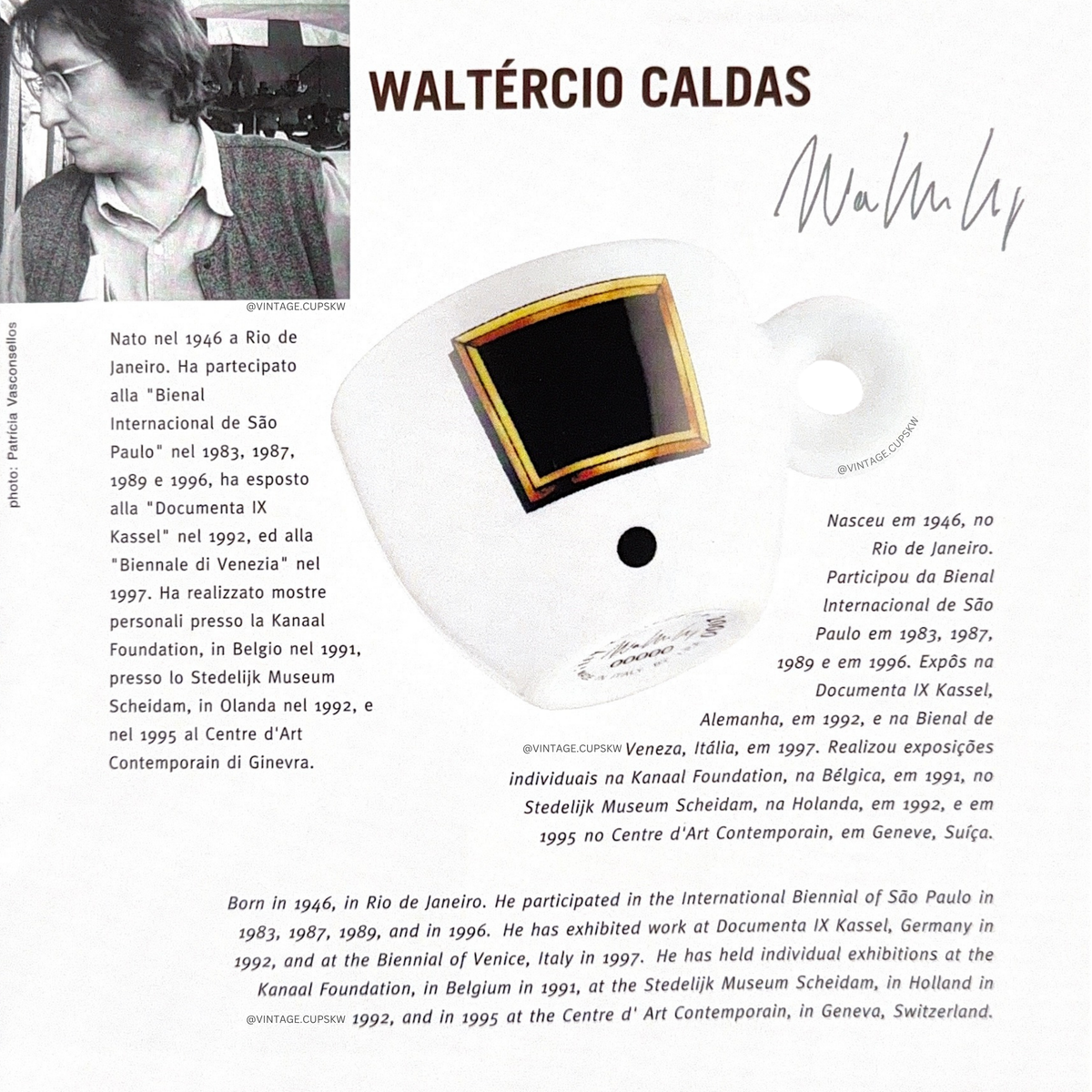 illy Art Collection Artistas do Brasil - 2001