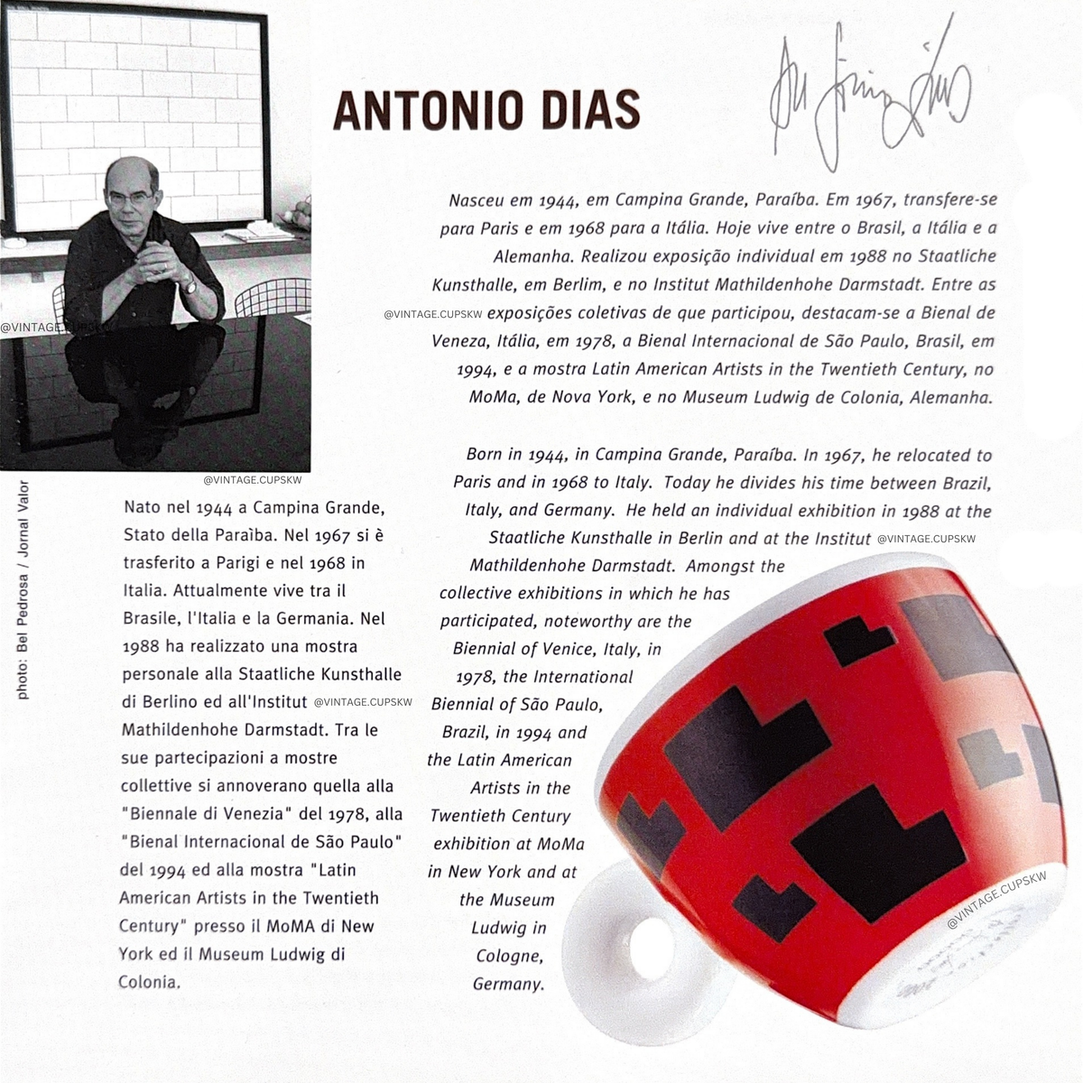 illy Art Collection Artistas do Brasil - 2001